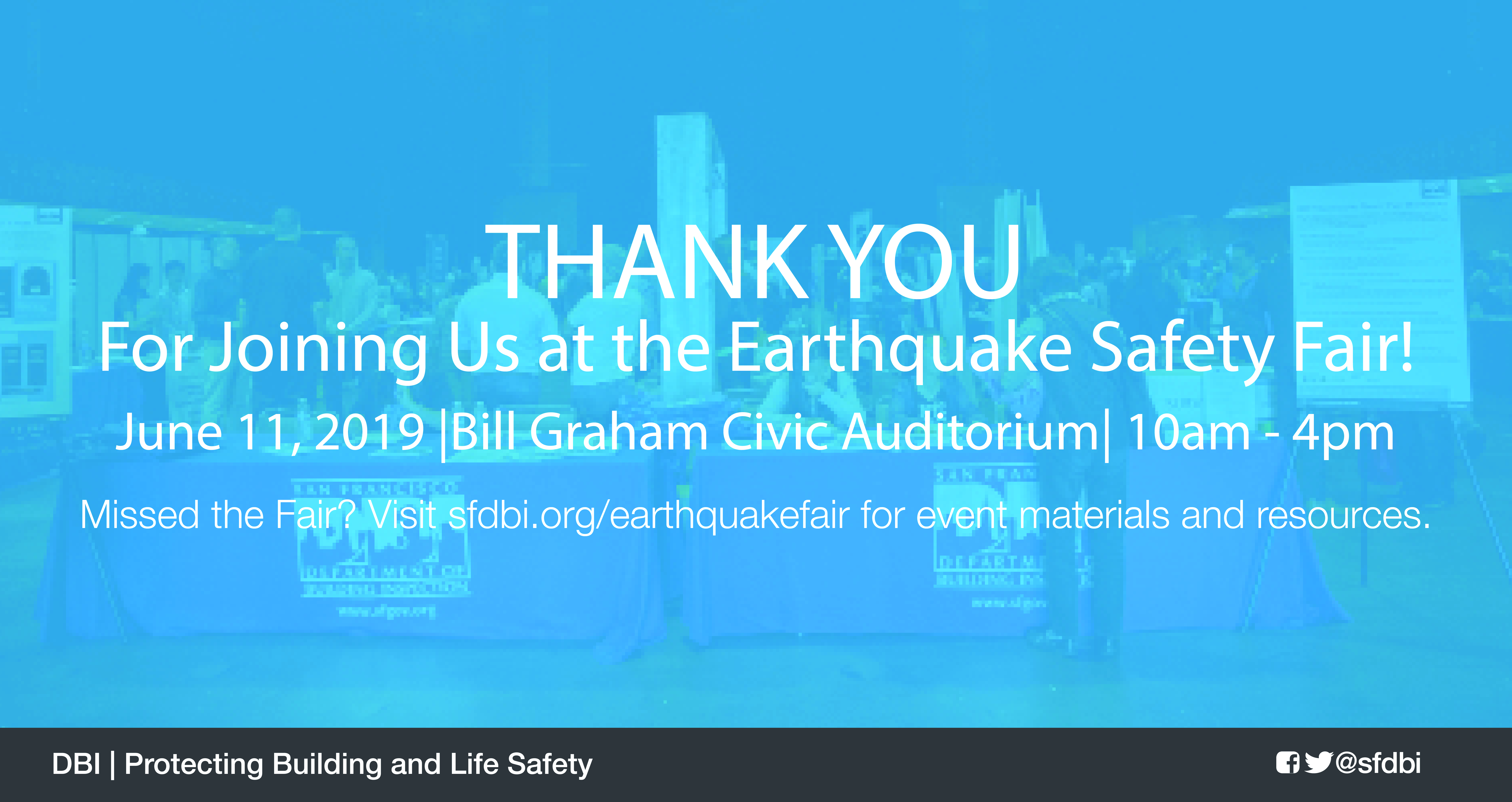 Thank you for attending the Earthquake Safety Fair